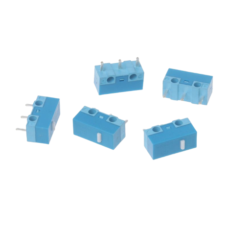 HUANO White Dot Blue Shell Mouse Switches – SSJ Store