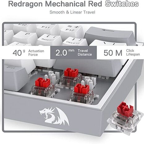 Redragon Fizz PRO K616 Wireless (Red Switches) – SSJ Store